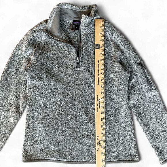 Patagonia Girls Better Sweater Fleece Jacket Size XL 1/4 Zip Birch White Hiking - Picture 13 of 13